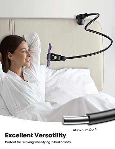 Lamicall Gooseneck Phone Holder for Bed with Upgraded Stable Clip