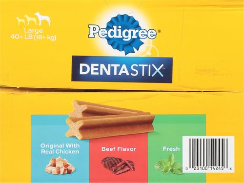 PEDIGREE DENTASTIX Large Dog Dental Care Treats Variety Pack, 51 Treats