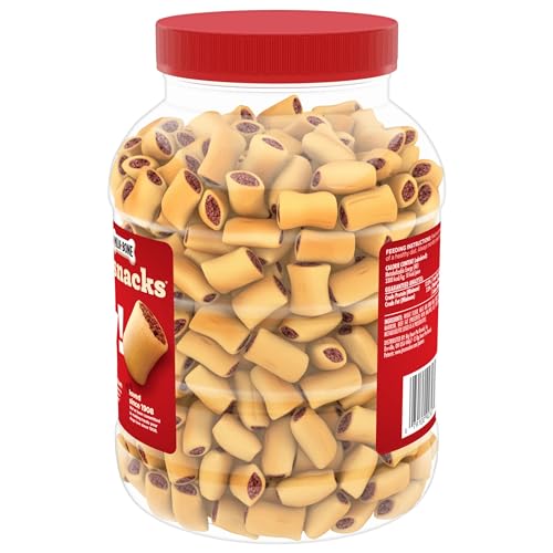 Milk-Bone MaroSnacks Dog Treats, Beef, 40 Ounce - Real Bone Marrow Center, Crunchy Shell