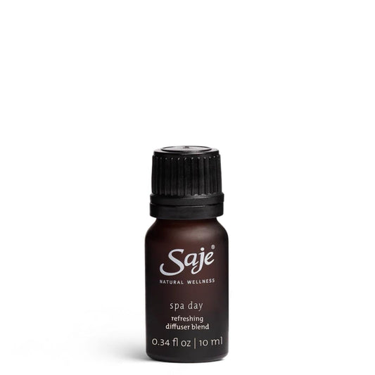 Saje Spa Day Essential Oils for Diffuser, Aromatherapy Oils, Therapeutic Grade Pure Essential Oils, Plant Therapy Breathe Essential Oil Blend, 100% Natural (0.34 fl oz)