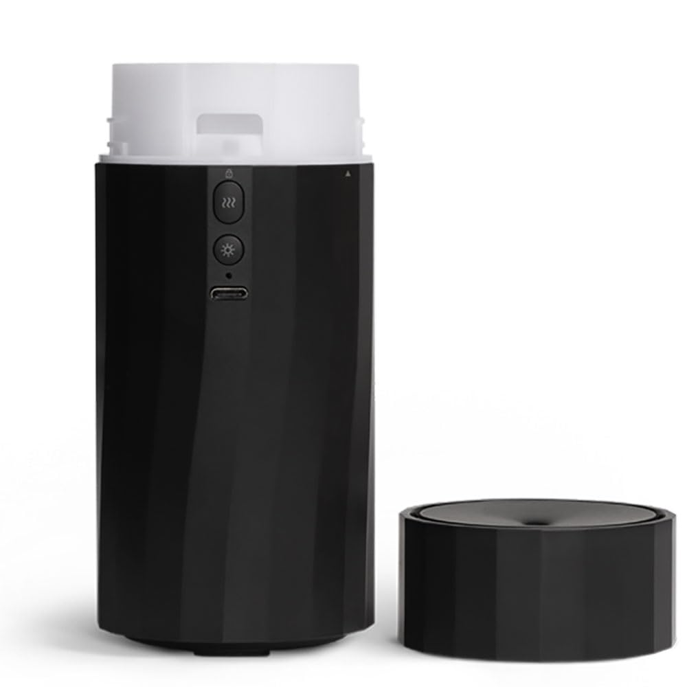 Saje Aroma Wander, Portable Ultrasonic Essential Oil Diffuser, Cordless & Rechargeable, 1.7 fl oz Capacity (Charcoal Black)