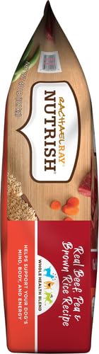 Rachael Ray Nutrish Real Beef Dog Food, 40 lb Bag