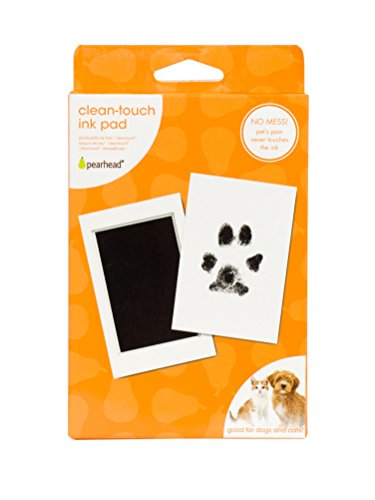 Pearhead S/M Paw Print Clean Touch Ink Pad, Dog or Cat Pet Owner Keepsake