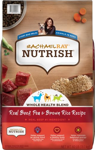 Rachael Ray Nutrish Real Beef Dog Food, 40 lb Bag