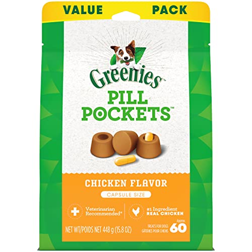 Greenies Pill Pockets for Dogs, Chicken Flavor (60 Treats)