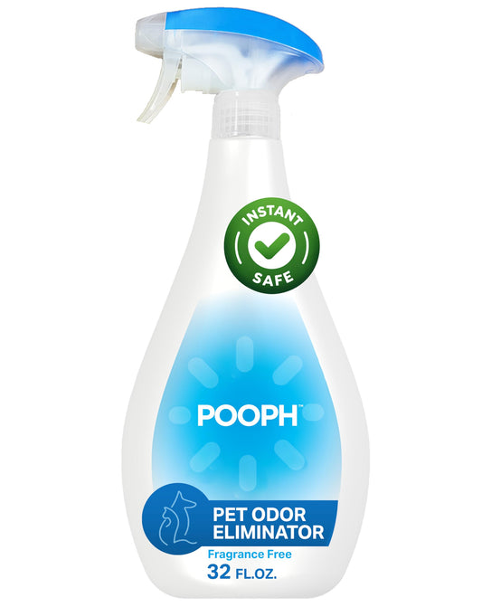 POOPH Pet Odor Eliminator Spray, 32oz - Fragrance-Free, Instant Action