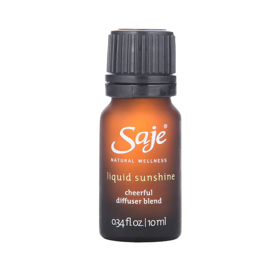 Saje Liquid Sunshine Diffuser Blend, Aromatherapy Essential Oil Blend, 100% Natural (0.34 fl oz)