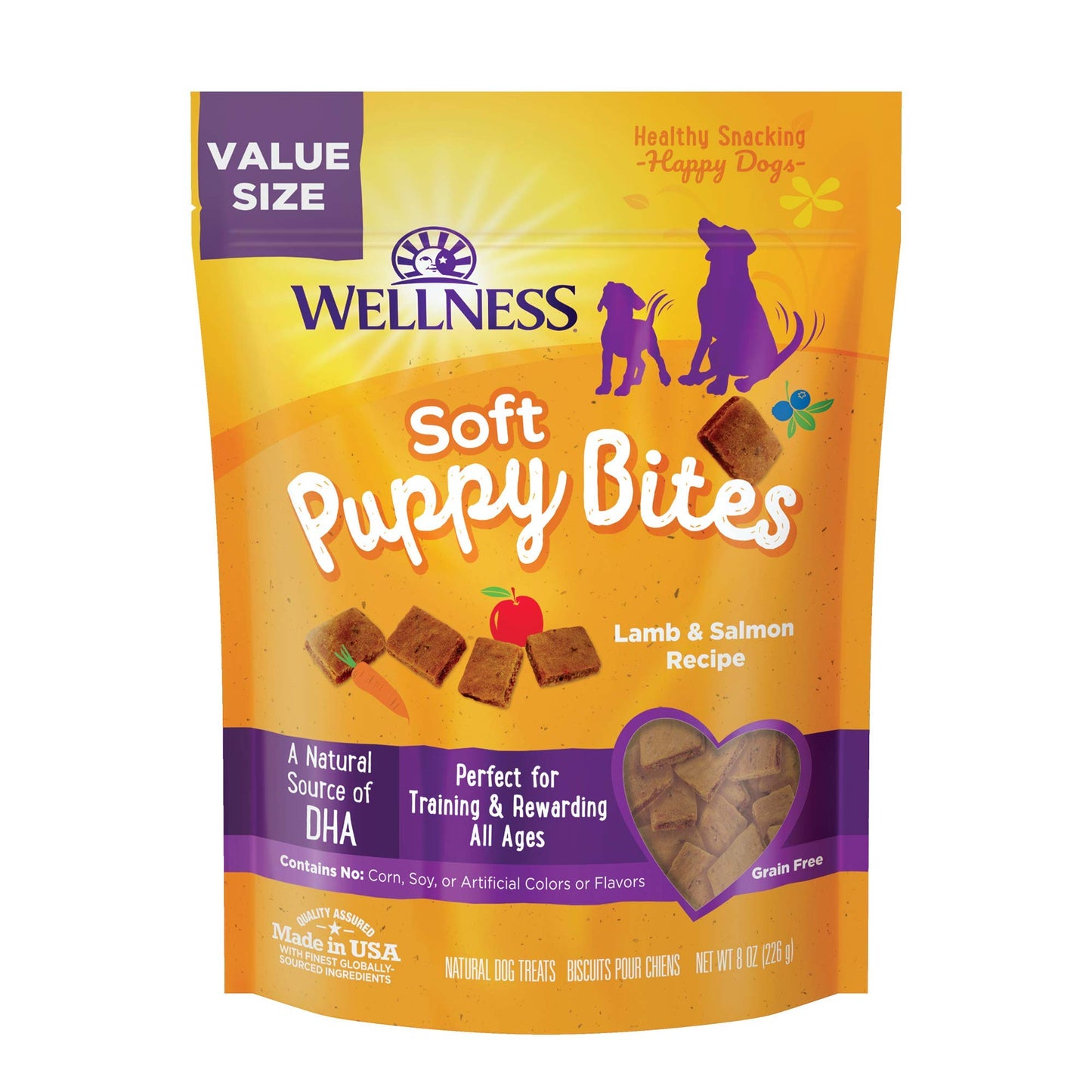 Wellness Soft Puppy Bites Healthy Grain-Free Treats for Training