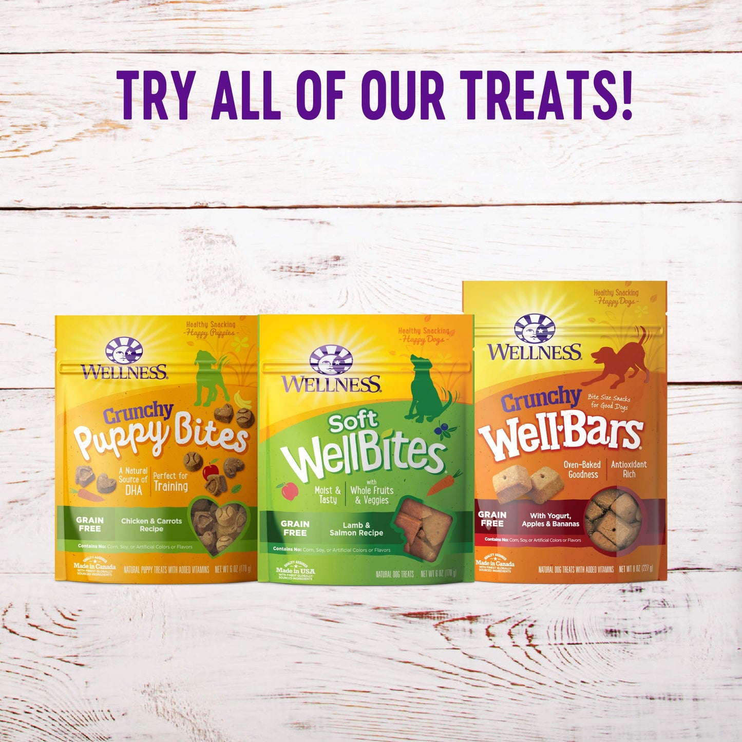 Wellness Soft Puppy Bites Healthy Grain-Free Treats for Training