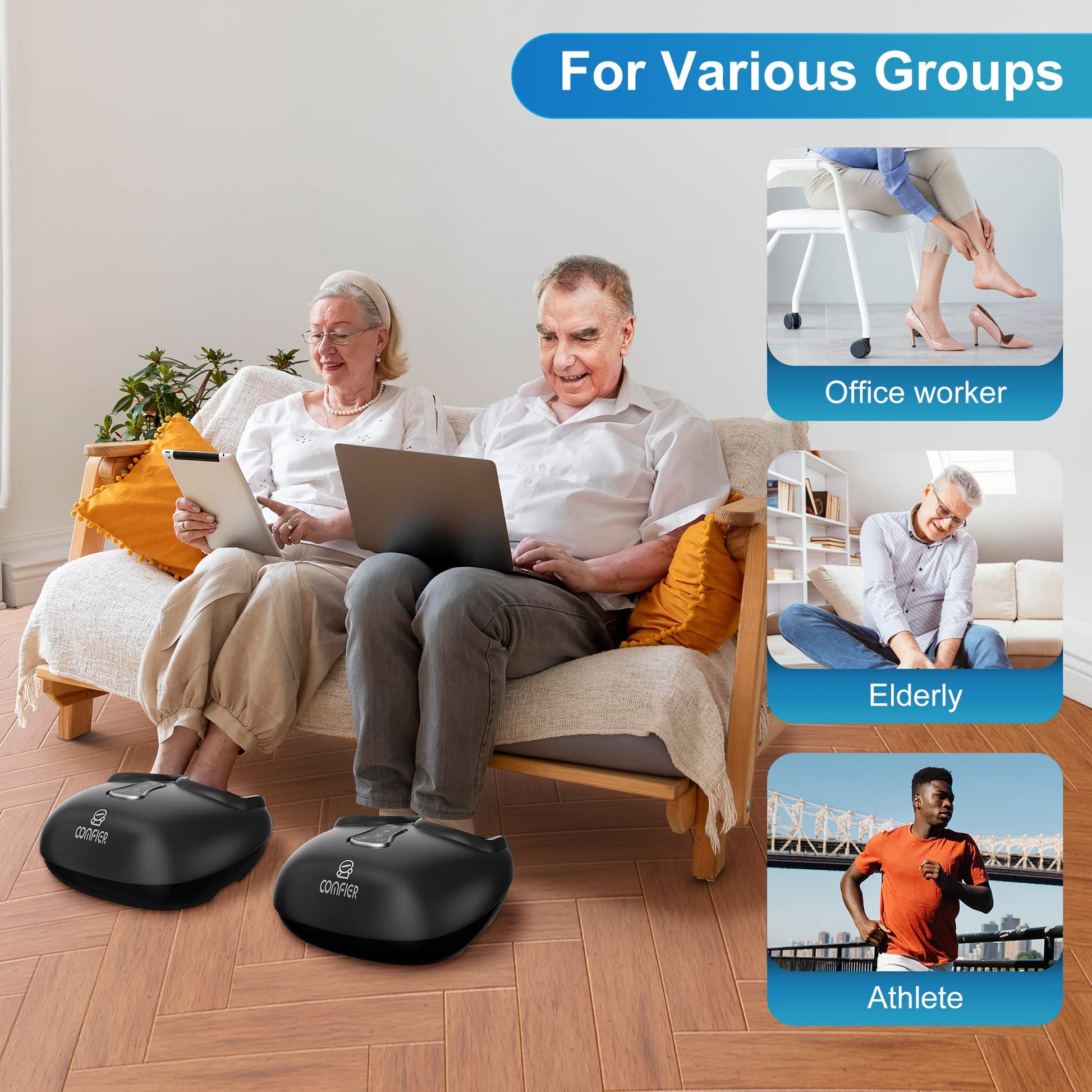 COMFIER Shiatsu Foot Massager