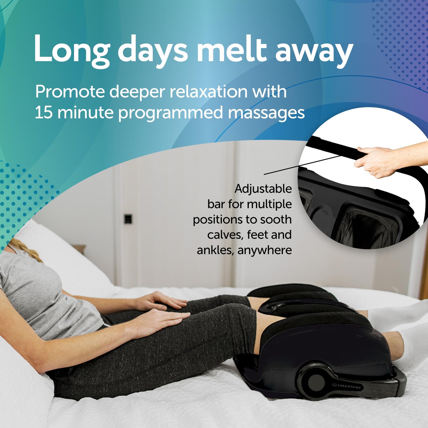 Cloud Massage Shiatsu Foot Massager with Heat - Relaxation & Pain Relief