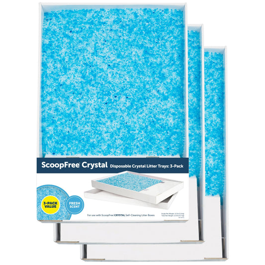 PetSafe ScoopFree Crystal Litter Tray Refills, Premium Blue Crystals