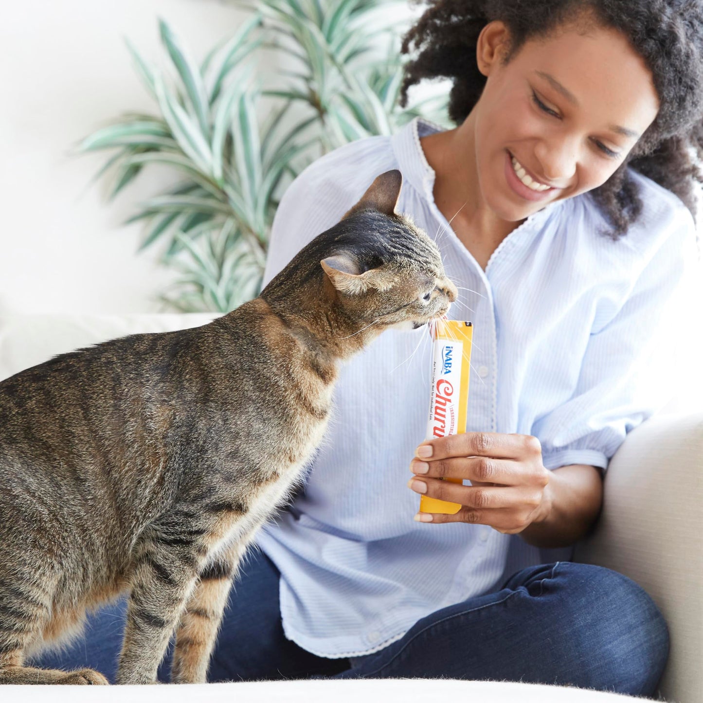 INABA Churu Cat Treats, Grain-Free 50 Tubes, Tuna & Chicken Variety