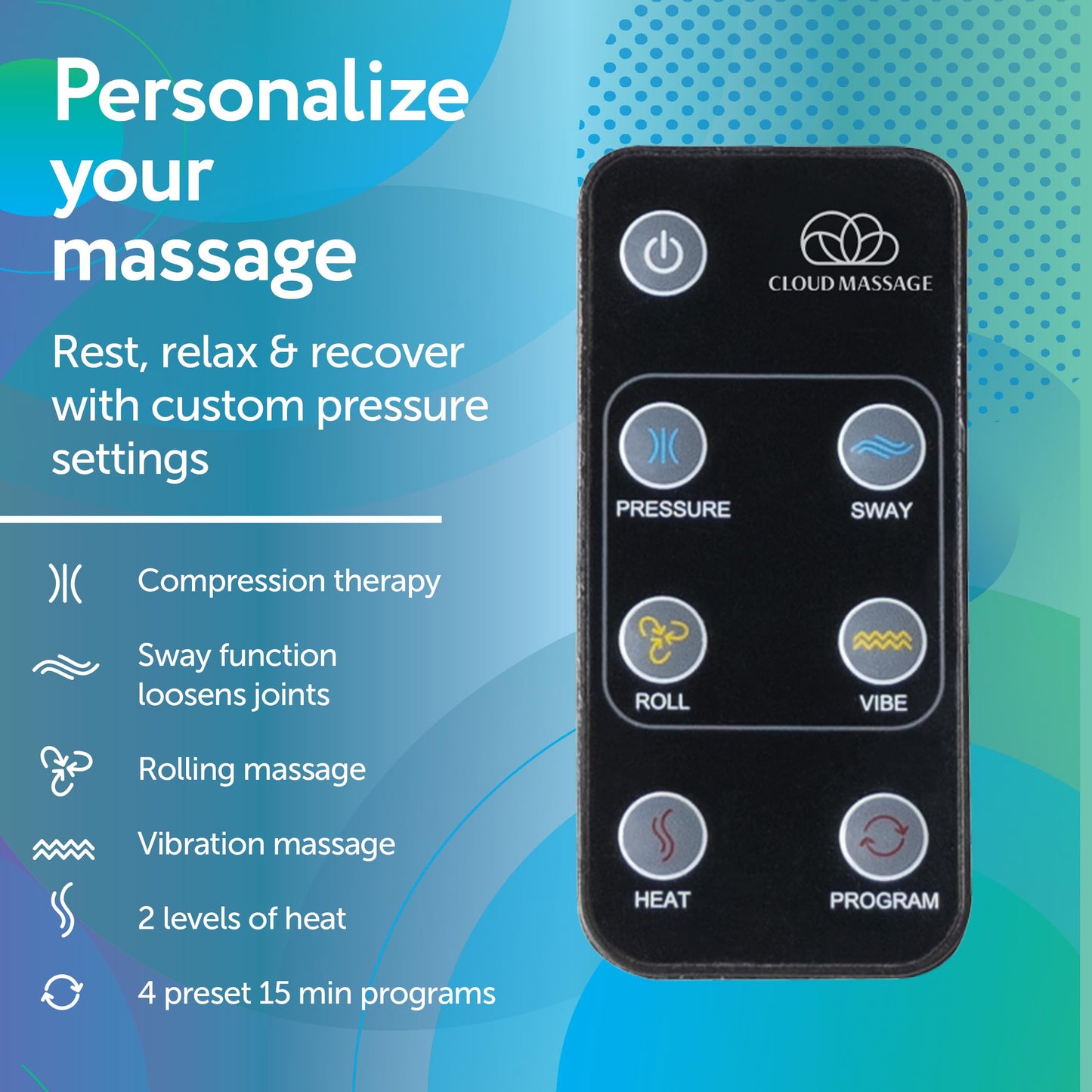 Cloud Massage Shiatsu Foot Massager with Heat - Relaxation & Pain Relief